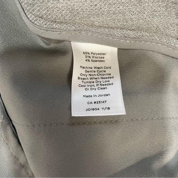 NWT New $109 Talbots Hampshire Ankle Grey Pants Size 12 - Picture 7 of 9